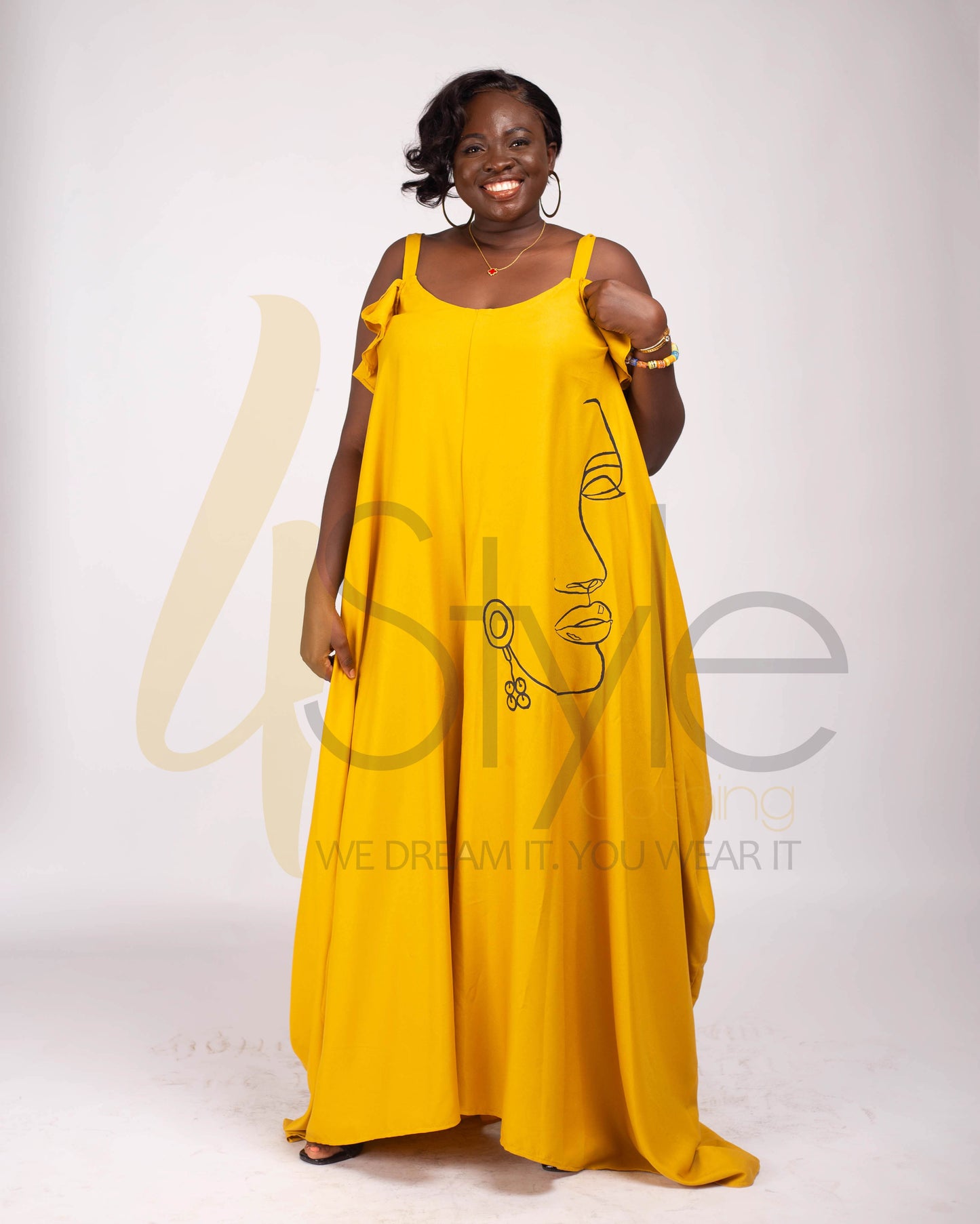 Curry yellow jumpsuit