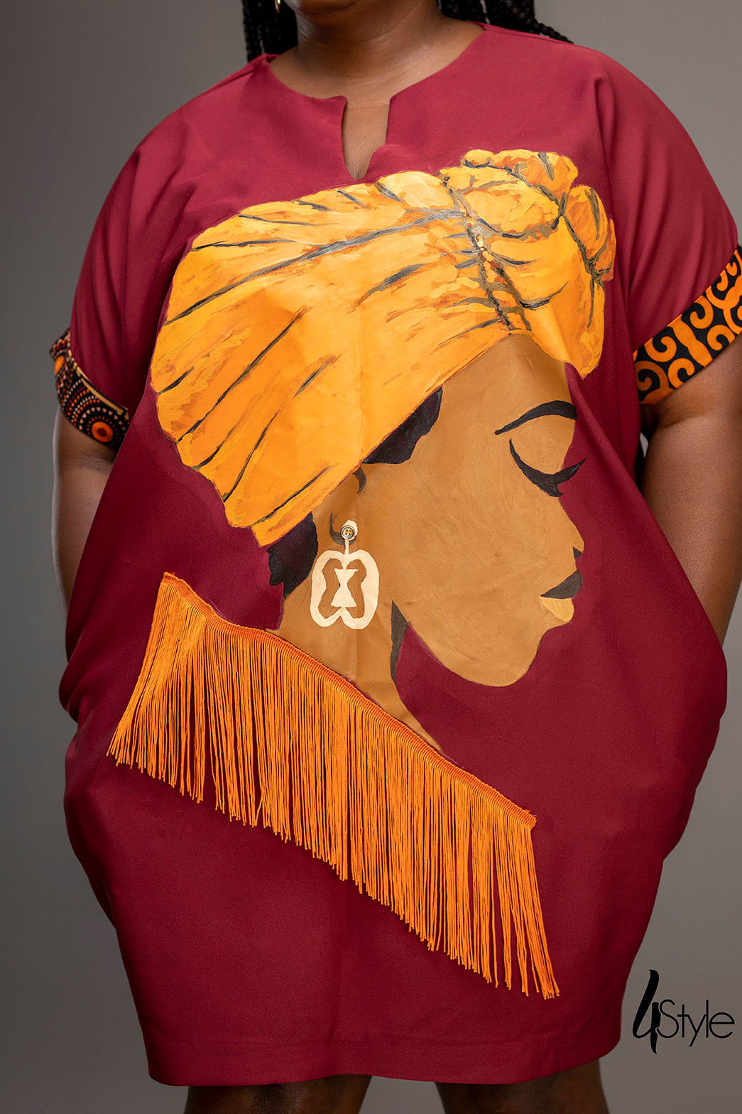 loose cotton crepe dress