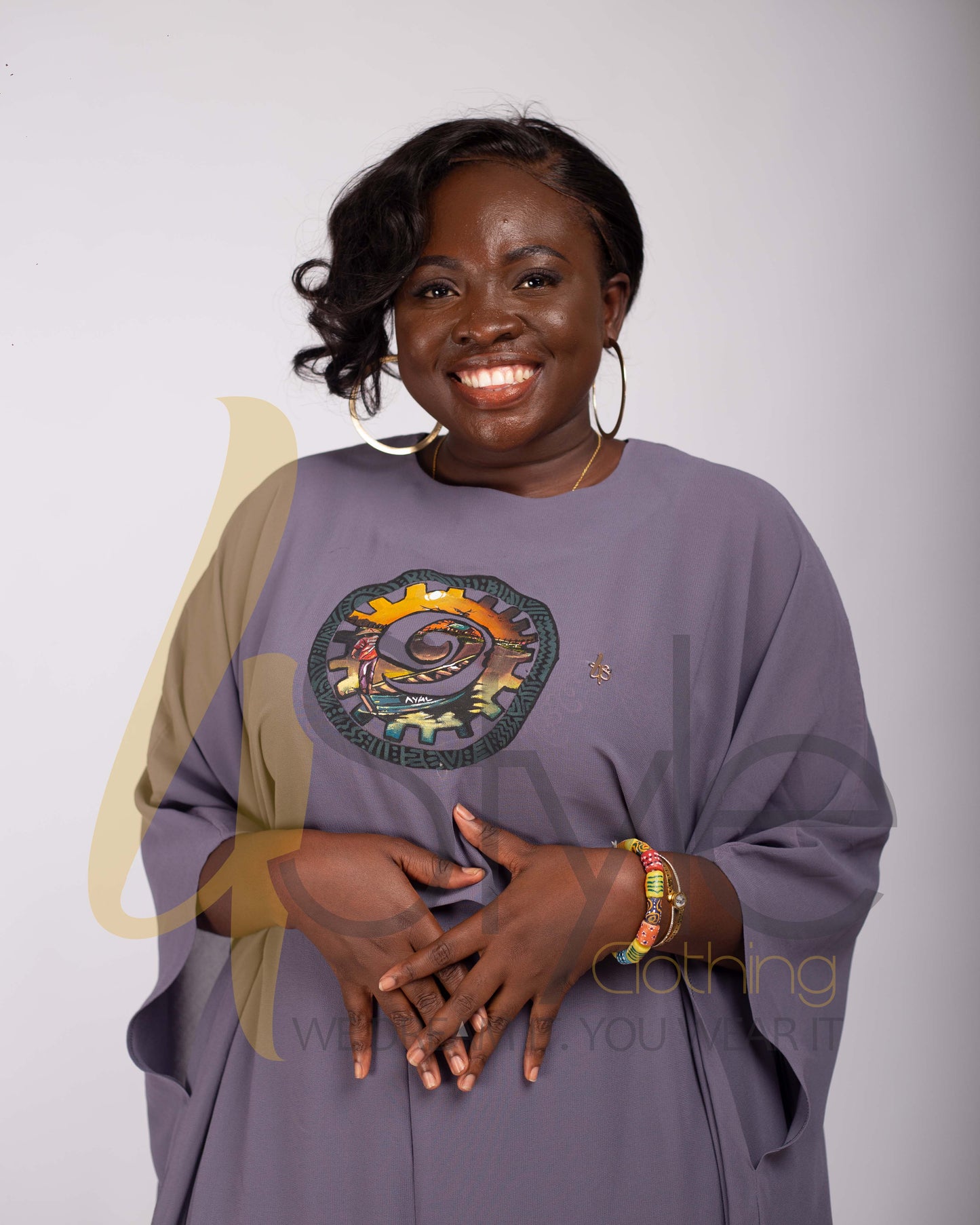 Two piece chiffon dress