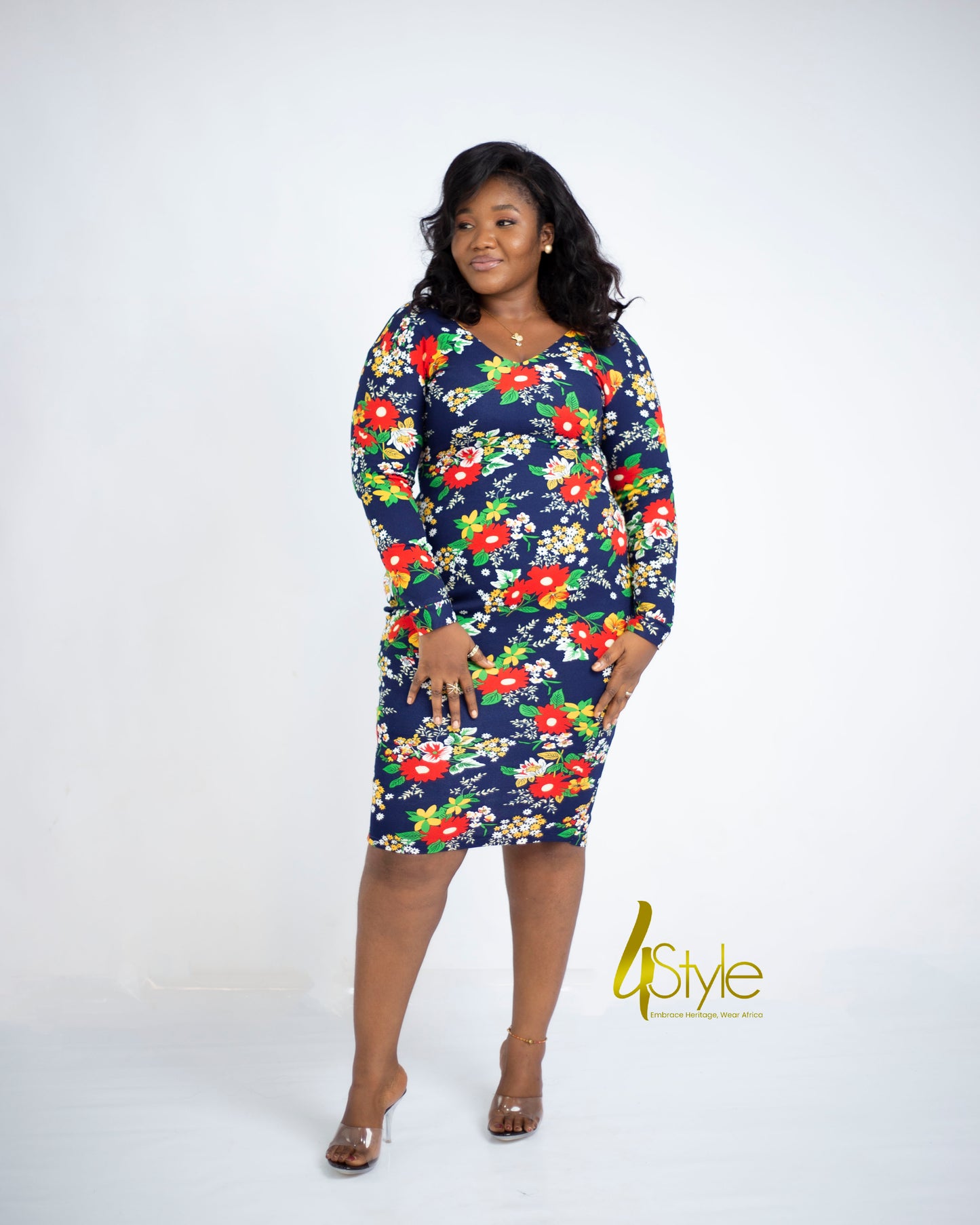 Floral bodycon dress
