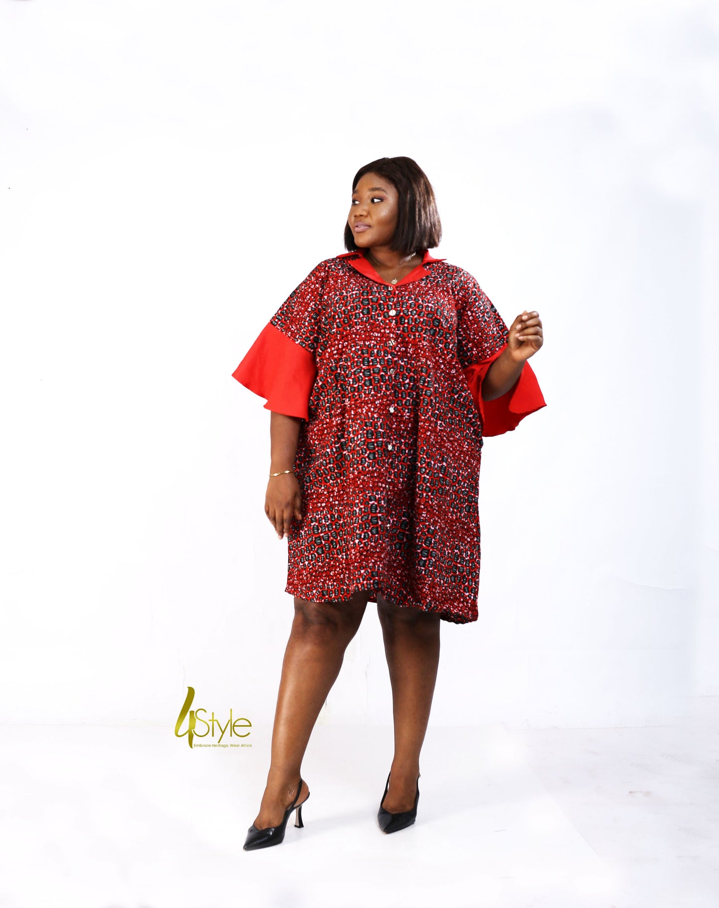 Ankara kimono dress