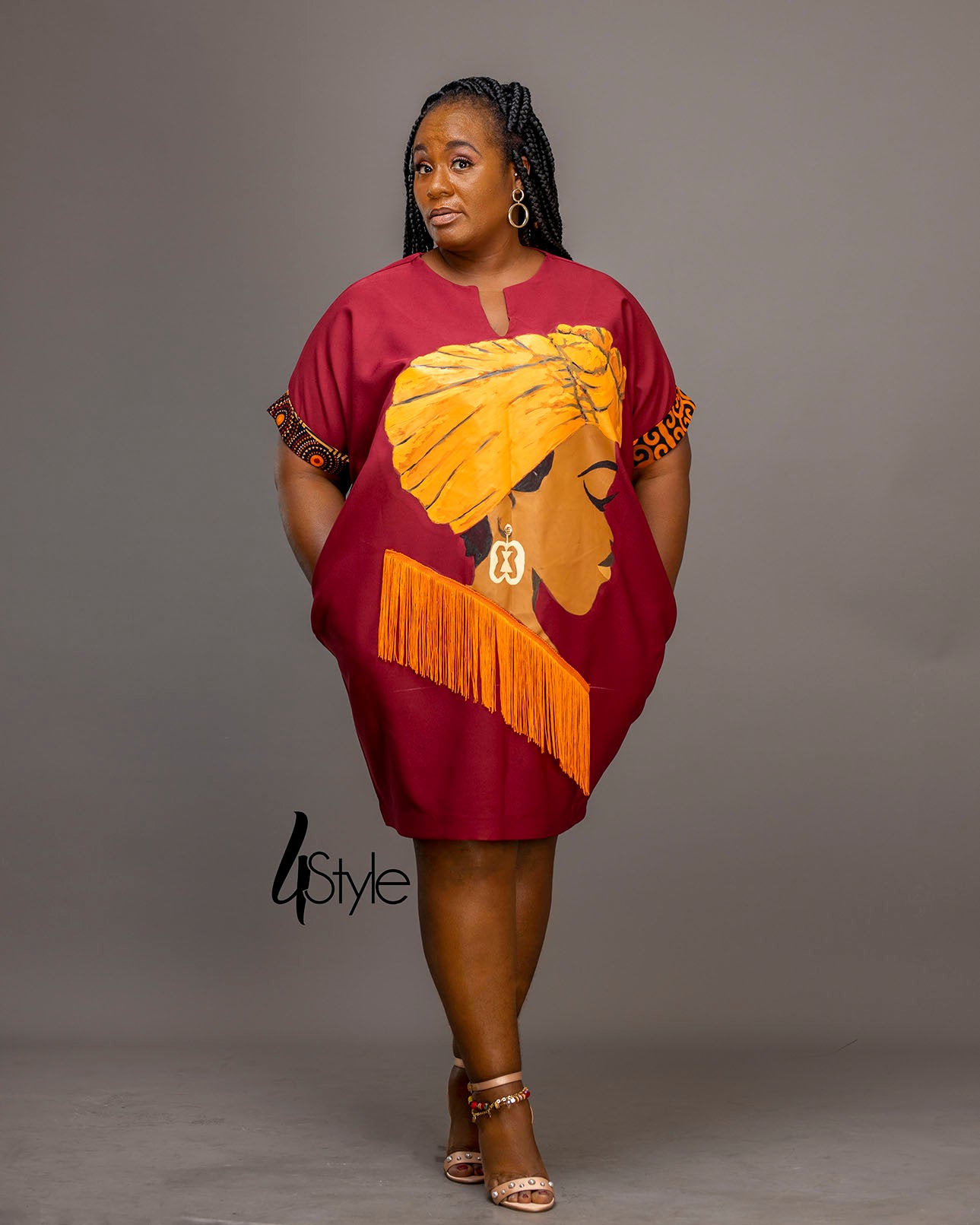 loose cotton crepe dress – 4stylegh
