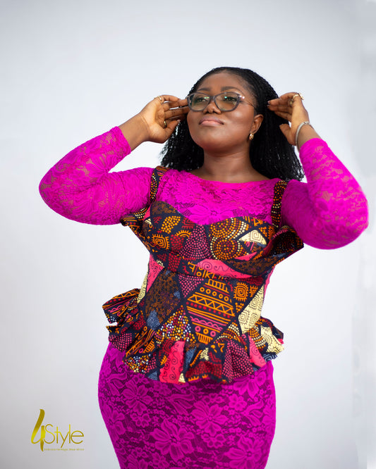 Ankara corset top