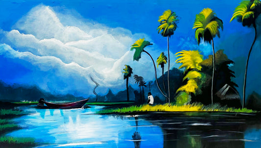 Echoes of Nzulezu(35*60inches)