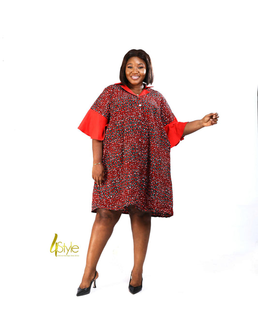 Ankara kimono dress