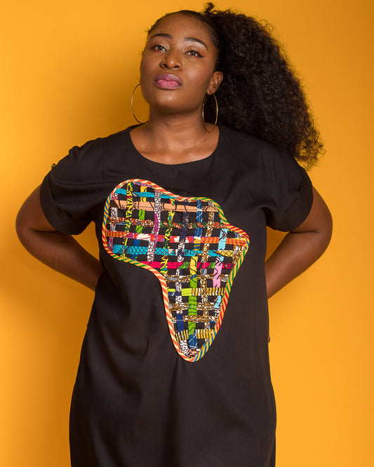 Black Ankara dress